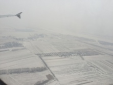 White out as we arrive Harbin